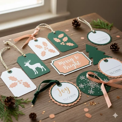  Christmas - Gift - Tags