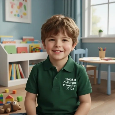  220gsm  -  Childrens  -  Classic  -  Poloshirt  -  Uc103