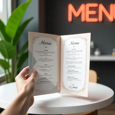  A4 Folded Menu Dp