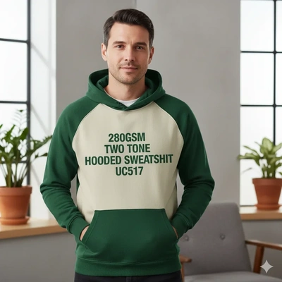  280gsm - Two - Tone - Hooded - Sweatshirt - Uc517