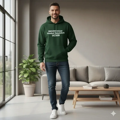 280gsm - Deluxe - Hooded - Sweatshirt - Uc509