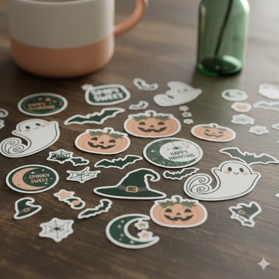  Halloween Stickers