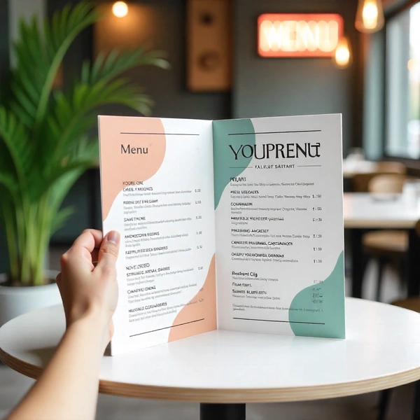  A3 Folded Menu Dp