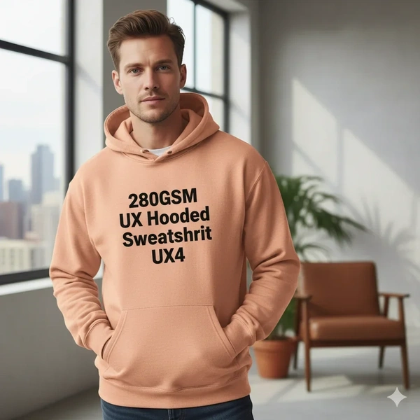  280gsm - Ux - Hooded - Sweatshirt - Ux4