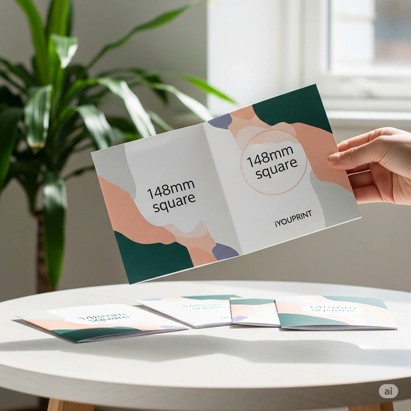  148mm Sq Half Fold Leaflet1