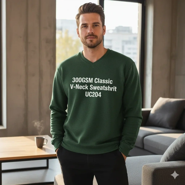  300gsm - Classic - V - Neck - Sweatshirt - Uc204