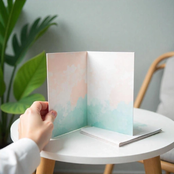  Folded Half Fold Leaflet
