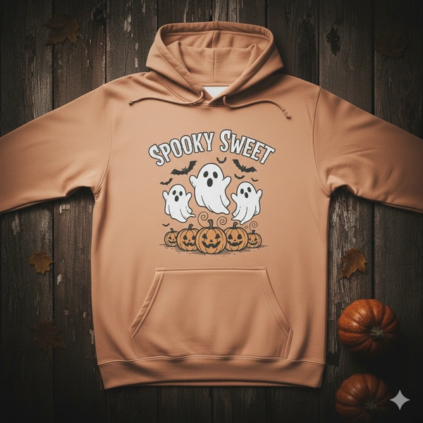  Halloween Hoddies Peach