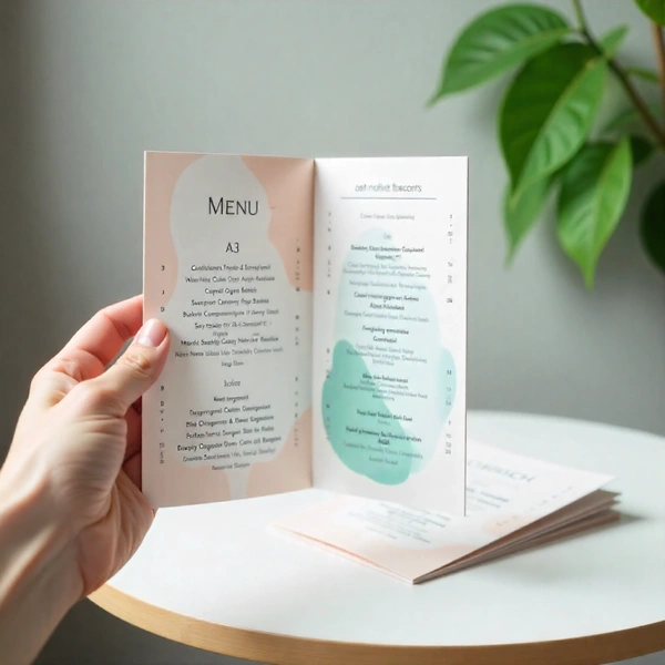  A3 Slim Folded Menu
