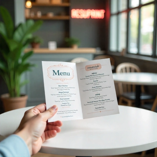  A6 Bi - Fold Menu
