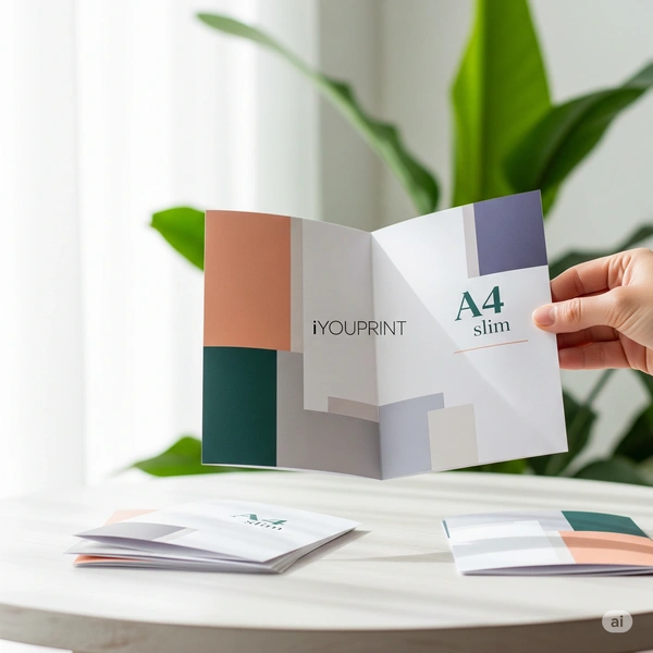  A4 Slim Half Fold Leaflet