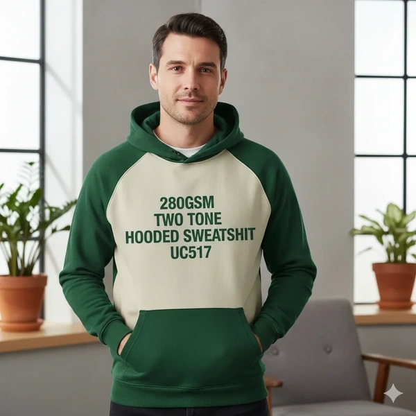  280gsm - Two - Tone - Hooded - Sweatshirt - Uc517